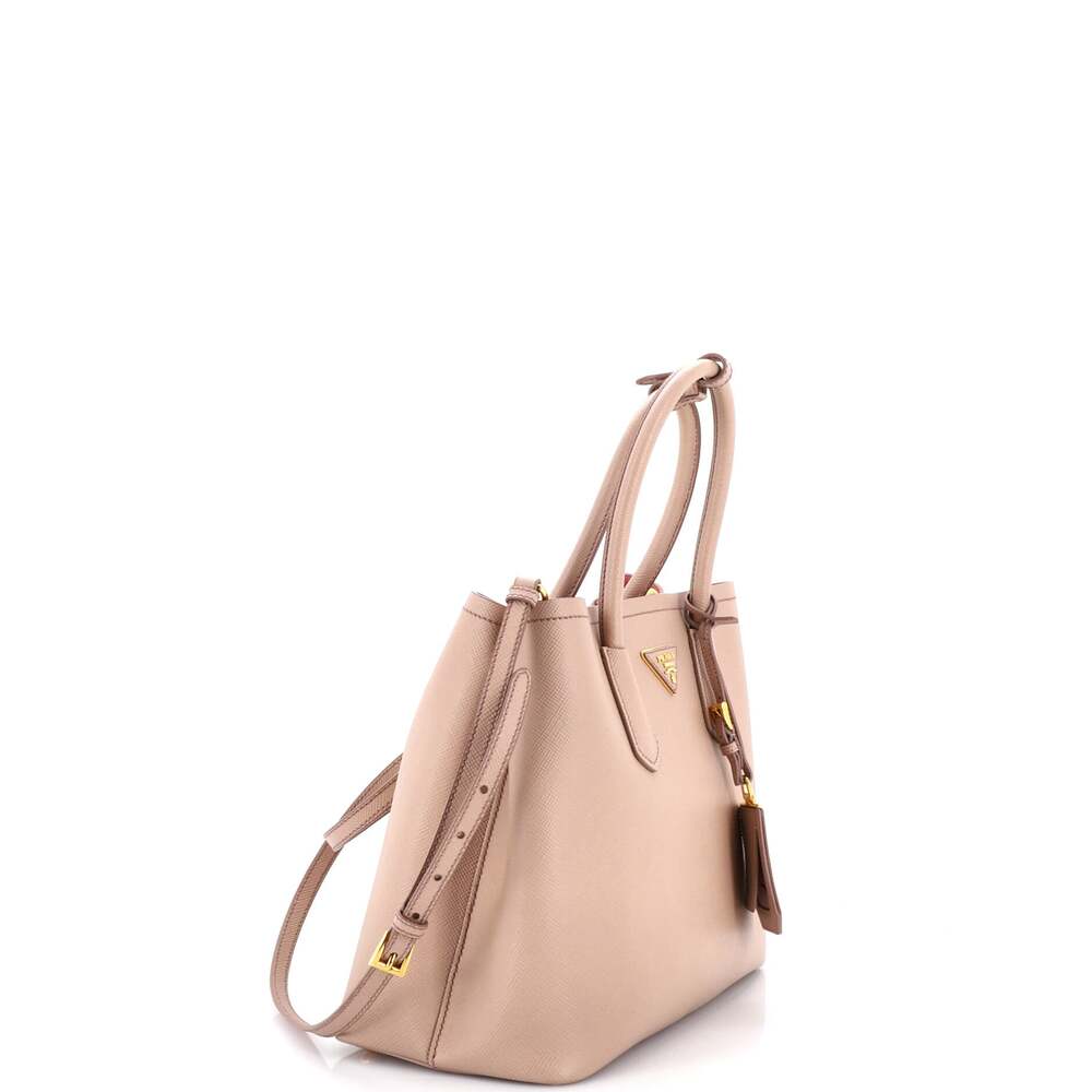 Prada Cuir Double Tote Saffiano Leather #254150P15B - Picture 2 of 6